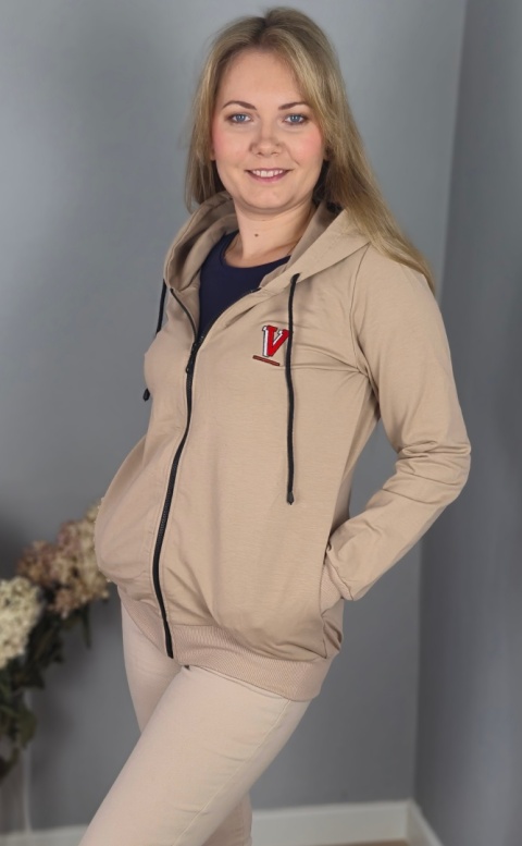 Bluza casual beżowa