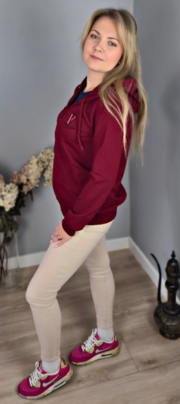 Bluza casual wino