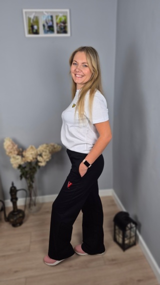 Spodnie wide leg czarne