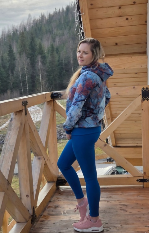 Zestaw nIebieski las + niebieskie leginsy