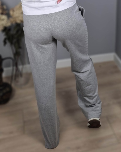 Spodnie wide leg melanż